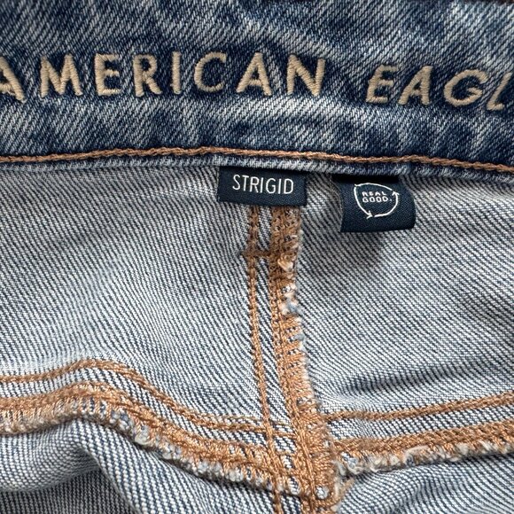 Almost New AE Strigid Super High-Waisted Ultra Wide-Leg Jean - Size 0 Short - Picture 3 of 8